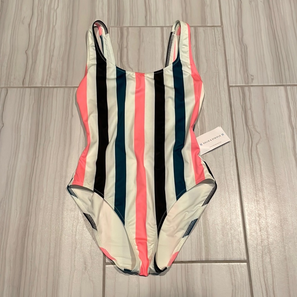 Solid and striped Anne-Marie one piece